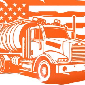 TANK TRUCK WITH FLAG GLOSS ORANGE