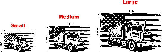 Tank Truck with Flag